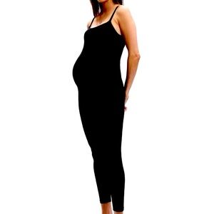 Gap - Black Maternity Modal Ribbed Jumpsuit